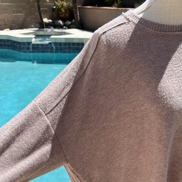 HEATHER BY BORDEAUX NWOT Center Seam Hacci Knit Pullover Sweater - Size XL - Picture 4 of 7